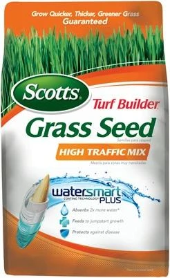 Turf Builder High Traffic Grass Seed Mix, 3 Lbs, Covers 1500 Sq. Ft.
