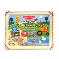 Wooden Magnetic Matching Picture Game Play Set For Kids