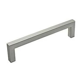 Richelieu 128mm Center to Center Brushed Nickel Rectangular Handle Cabinet Pull