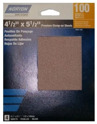 Premium Clamp-On Sheets, 120 Grit, 4-Ct.