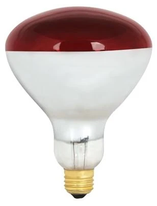 250R40-R-2 250W Heat Lamp, Red, Pack - 2