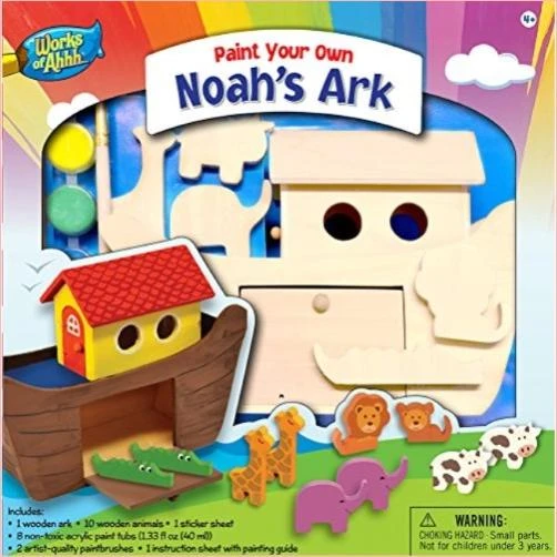 21646 Deluxe Noah's Ark Wood Paint Kit For Creative Fun