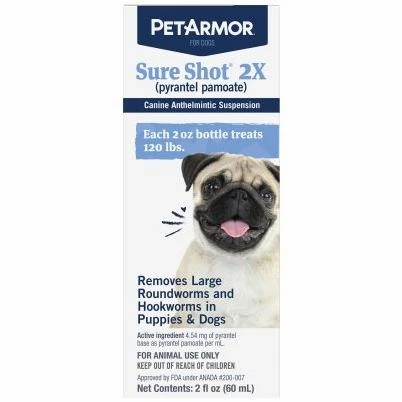 Dog De-Wormer, For Dogs Up to 120-Lbs., 2-oz.