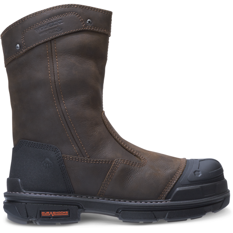 Men's Wolverine Yukon 10" Carbonmax Comp Toe Wellington Boot - Coffee Bean, Size 9.5