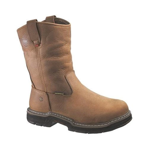 Men's Marauder Waterproof Insulated Steel Toe Wellington Boots - Size 11 - Brown