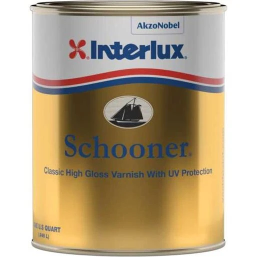Schooner Varnish With Uv Resistance, Quart Size, Model Y96/qt