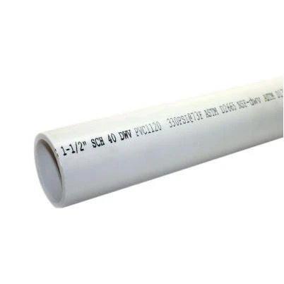 1-1/2 in. x 10 ft. 330-PSI Schedule 40 PVC DWV Plain End Pipe