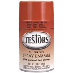 3 Ounce Aerosol Enamel Paint - Bright Orange Color For All Projects