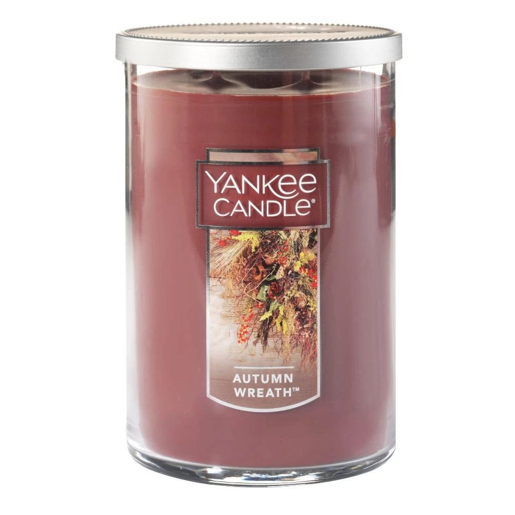 Yankee Candle Autumn Wreath(tm) 2 Wick Tumbler Candle 22 Ounce, Brown