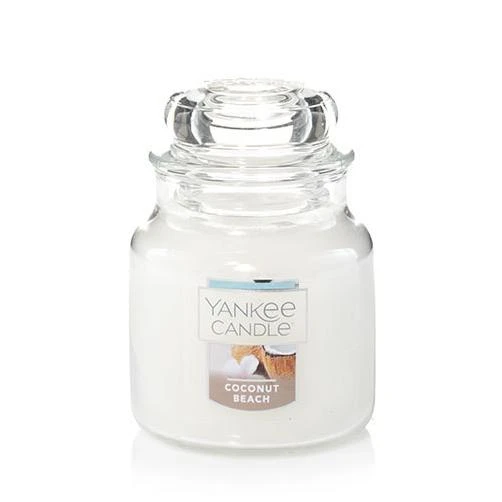 Yankee Candle Coconut Beach Small Jar Candle, Fresh Scent