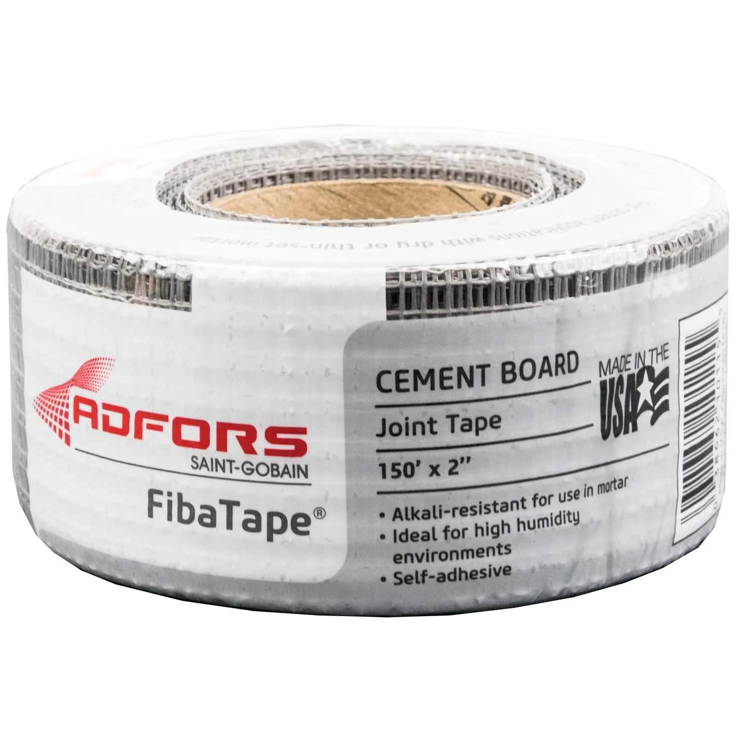 ADFORS FibaTape Cement Board 150 ft. L x 2 in. W Fiberglass Gray Self Adhesive Drywall Tape