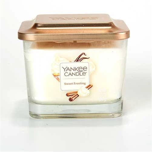 Elevation Collection Sweet Frosting 12oz 3-wick Candle - White