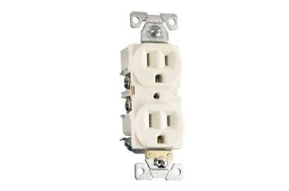 15-amp 125-volt Ivory Duplex Electrical Outlet Br15v