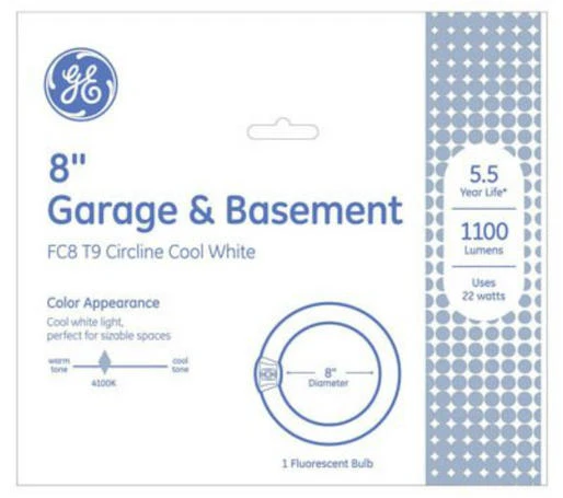 22-watt Cool White Circline Fluorescent Light Bulb, 8-inch Diameter, 4-pin Base