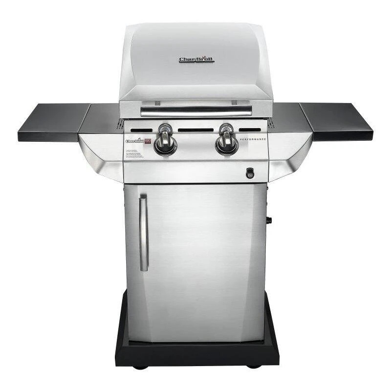 Performance Tru-infrared 2 Burner Gas Grill With Folding Side Shelves