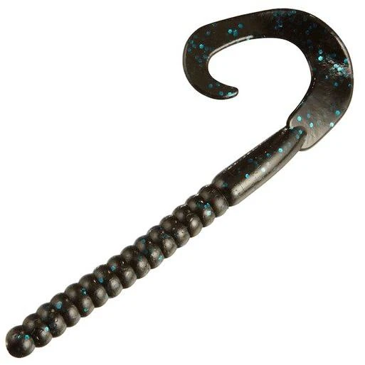 PowerBait Power Worm 7 in. - Black Blue Fleck