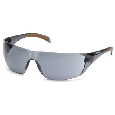 Carhartt Billings Gray Temple Safety Glasses with Gray Lenses