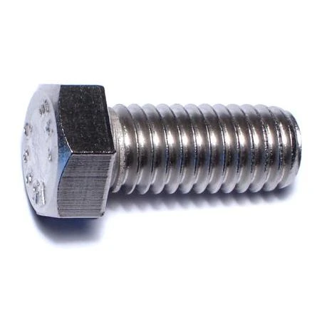 7/16-14 X 1 Stainless Steel Coarse Hex Cap Screws - 18-8 Grade