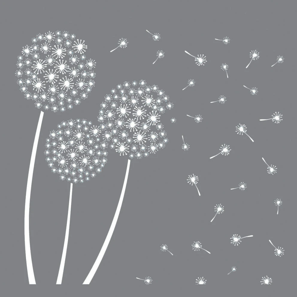 DANDELION STENCIL 12X12