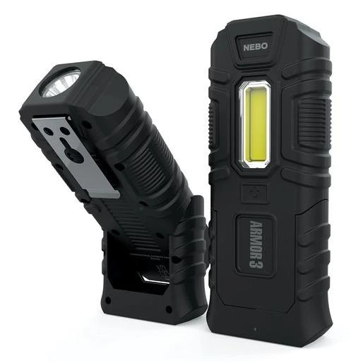 Nebo 6526 Armor3 Flashlight - Indestructible Waterproof Floating Impact-resistant 360 Lumen Work