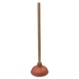 00305 Force Cup Plunger With Wooden Handle For Sinks And Drains