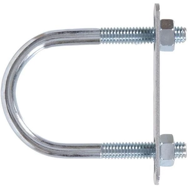 Hillman U Bolt with Plate & Hex Nuts