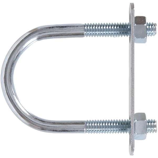 Hillman U Bolt with Plate & Hex Nuts
