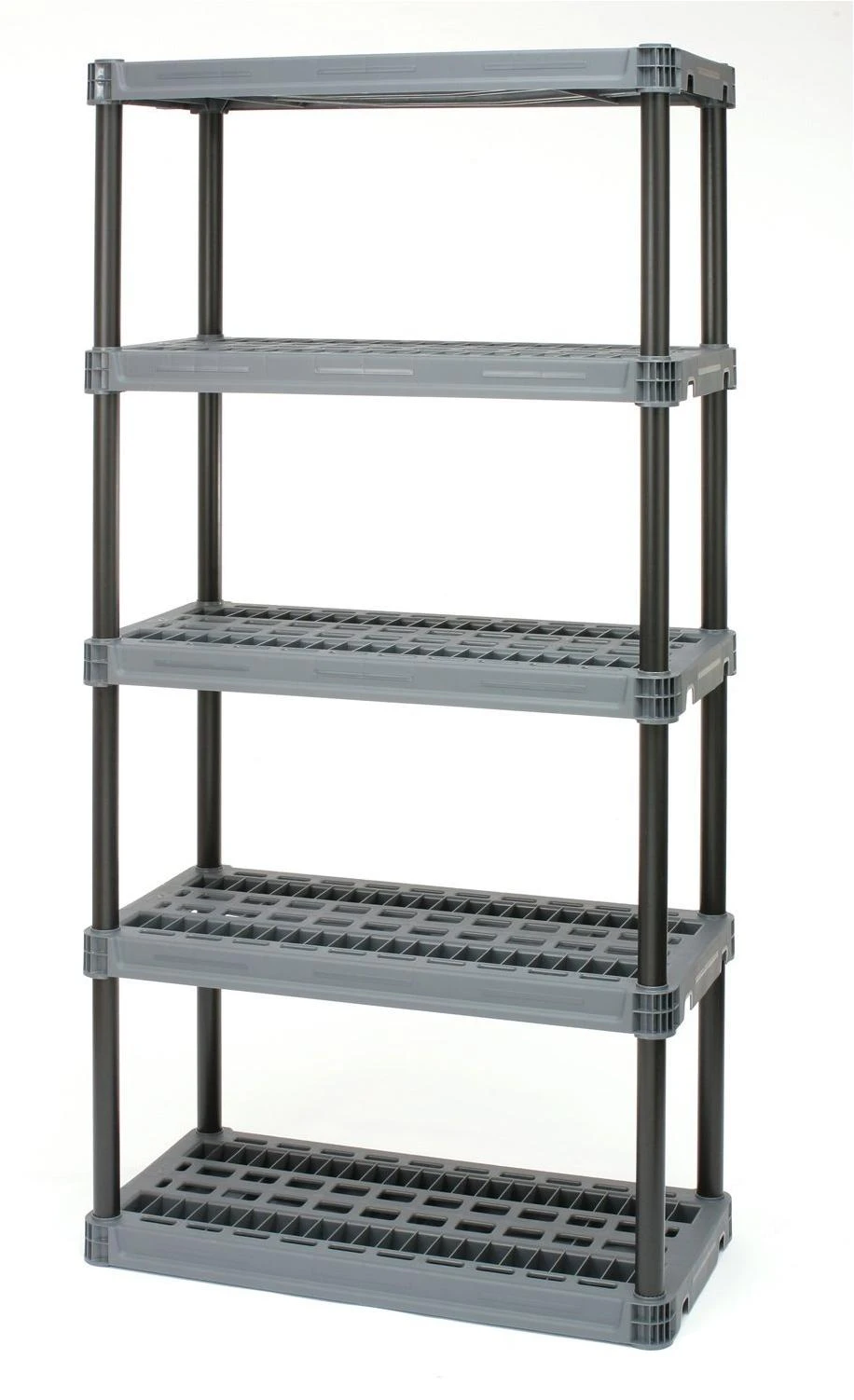 Plano 5 Shelf Heavy Duty Resin Interlocking Shelving Unit, Holds up to 750 lbs. - PLANO MOLDING COMPANY