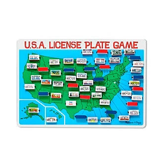 Melissa & Doug U.S.A. License Plate Game Travel Game (2098)
