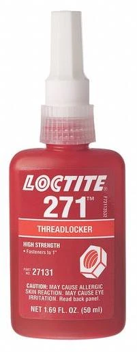 Loctite #271 50ml Bottle High Strength, Red