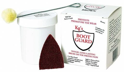 Boot Guard Brown Polyurethane Toe Protector 2 Oz For Boots And Shoes