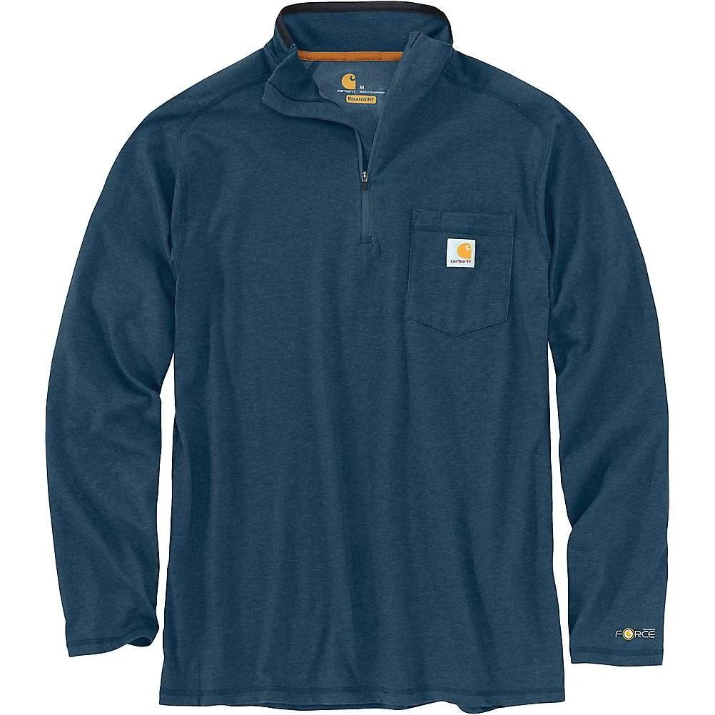 Carhartt Men's Force Relaxed-Fit Midweight LS 1/4 Zip Pocket Carhartt Men's Force Relaxed-Fit Midweight LS 1/4 Zip Pocket