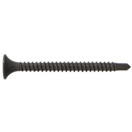 The Hillman Group 47110 6 x 1-Inch Self Drilling Drywall Screw Number 2 Self Drilling Point  Black