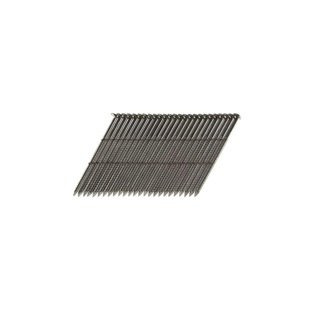 B&C Eagle 3 in. x 0.131 Wire Weld Collated Stainless Steel Ring Shank Framing Nails (500 per Box)