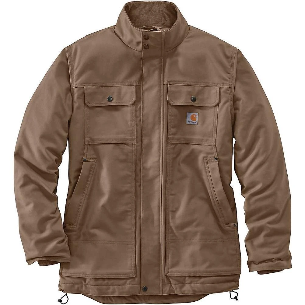 Carhartt Men's Full Swing Quick Duck Insulated Traditional Coat - Small Regular - Canyon Brown