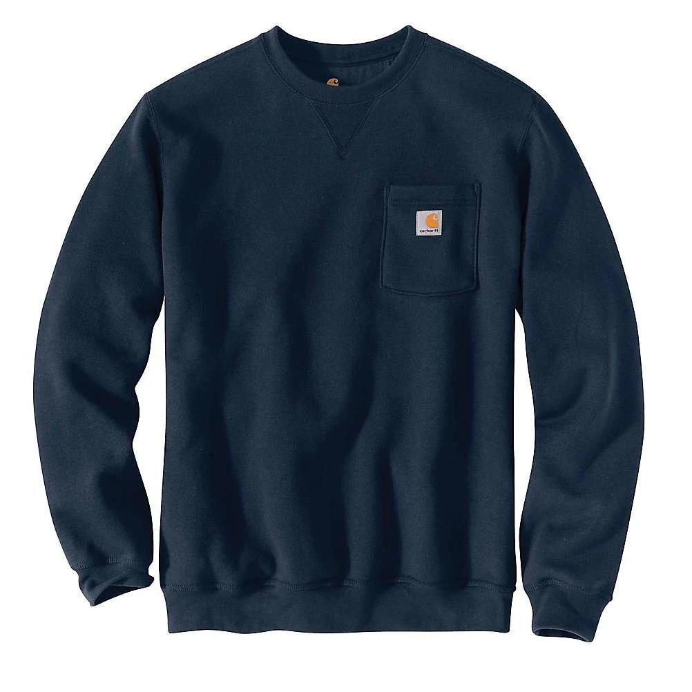Carhartt Men's Crewneck Pocket Sweatshirt - Small Regular - New Navy