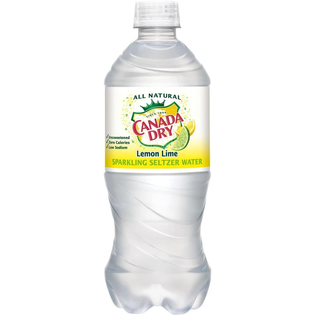 Canada Dry Seltzer Lemon Lime - 20 fl oz Bottle