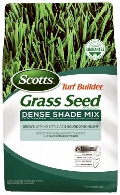 Turf Builder Grass Seed Dense Shade Mix for Tall Fescue Lawns, 7 Lbs.