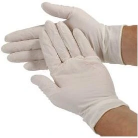 Safety Zone GRDR-LG Disposable Latex Gloves Lightly Powdered - 100 Per Box Large