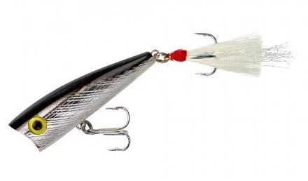 Pradco Lures RP60-01 Rebel Pop R 0.25 - Silver-Black