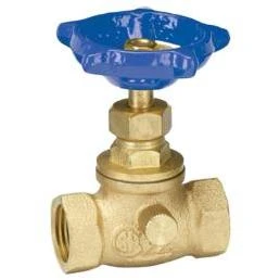 220-2-12-12 0.5 in. Brass Threaded Stop & Waste Valve