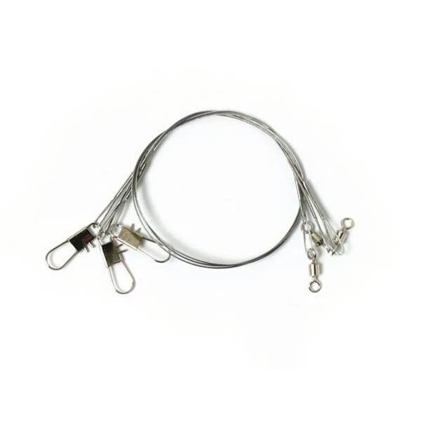 Eagle Claw Clear/Bright Heavy Duty 12" Wire Leaders 3-Pack - 20 lb Test