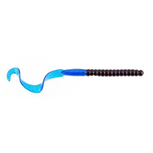 Berkley Powerbait Power Worm Fishing Lure, 7-inch Black/blue