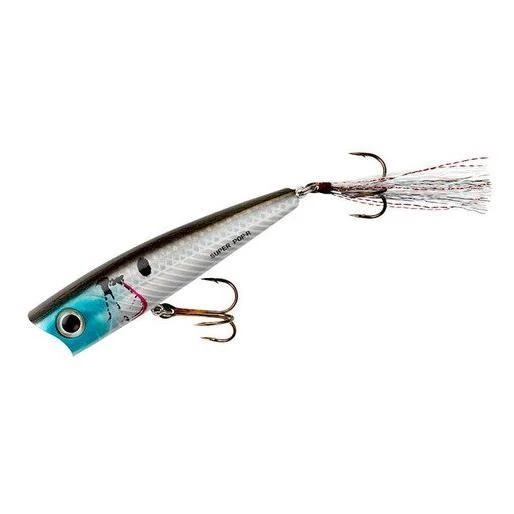 Rebel Super Pop-r 5/16 Silver Shiner Fishing Lure