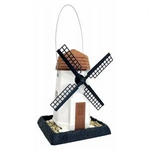 BIRD FEEDER WHITE WINDMILL