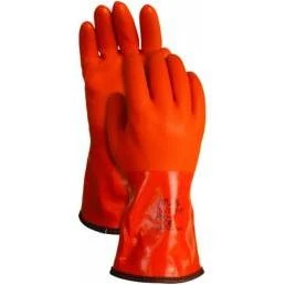Large Insulated Orange Snow Blower Gloves Sb4601l For Cold Weather Protection