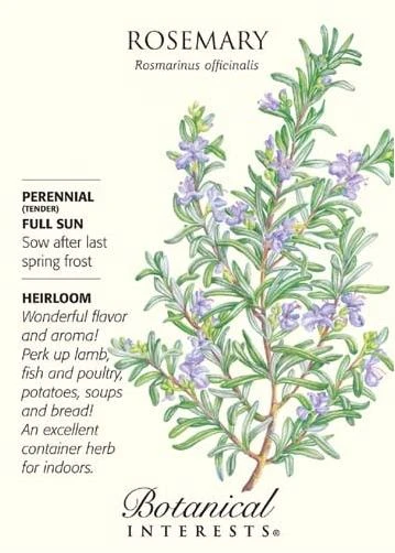 Botanical Interests, Inc., Botanical Interests RoseMary Seeds, 50 mg