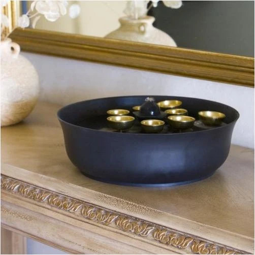 Encore Water Bell Fountain, 14.5l X 14.5w X 5.5h In., Resin & Fiberglass