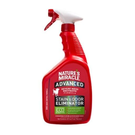 Dog Stain and Odor Remover, 32 Ounce Bottle, Enzymatic Formula for Pet Stains