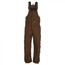 B377bbs440 Large Short Original Washed Insulated Bib Overall In Bark
